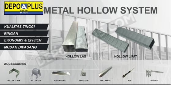 Metal Hollow System Hollow Galvanis Aplus Depo Aplus